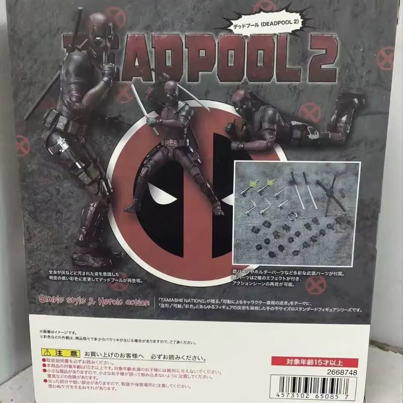16Cm Deadpool 2 SHF Action Figure PVC Superhero Collection Doll Movable Model Toys Joint Movable Dolls Kids Birthday Gift