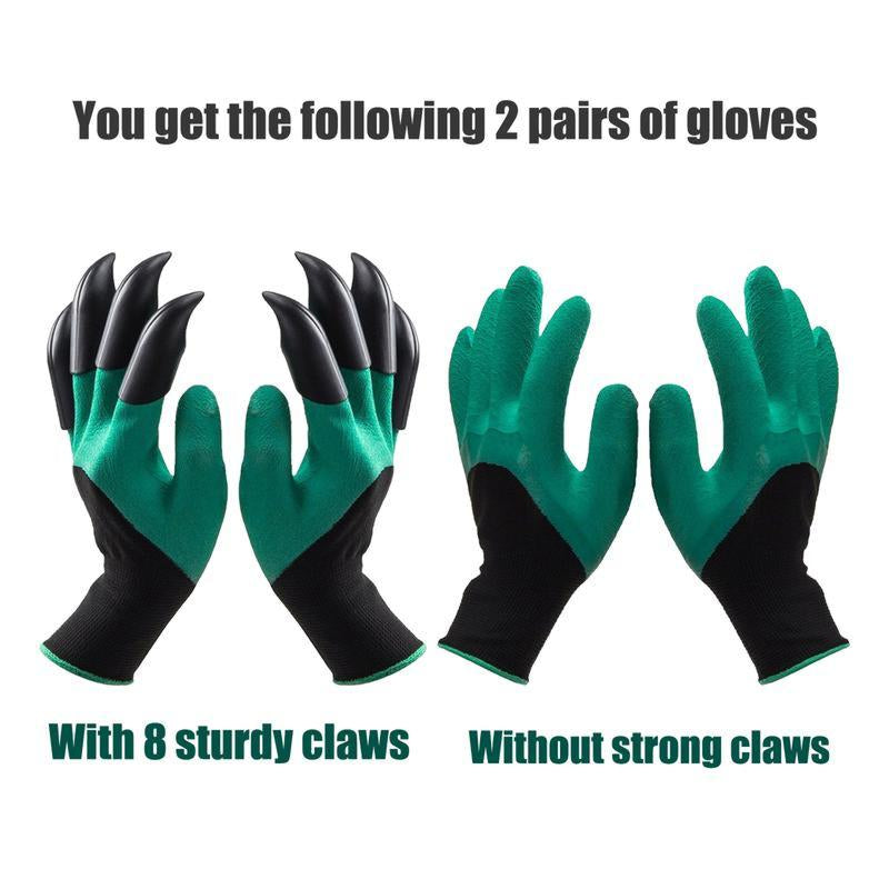 2 Counts Set Pairs Garden Gloves,Garden Gloves with Claws for Digging,Planting,Weeding,Seeding-Waterproo.