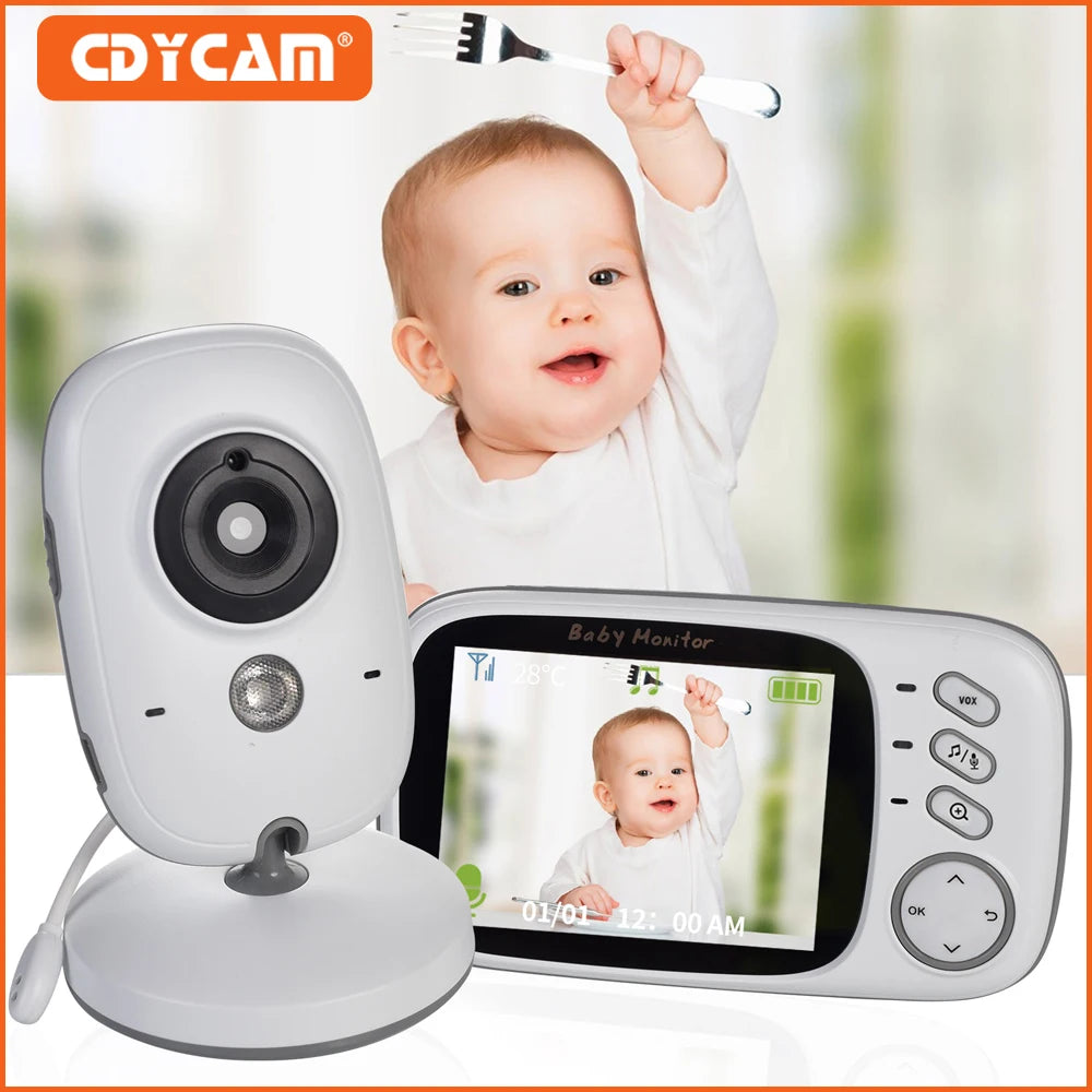 3.2 Inch LCD Wireless Color Video Baby Monitor VB603 Night Vision Nanny Monitor Lullabies Surveillance Security Baby Camera