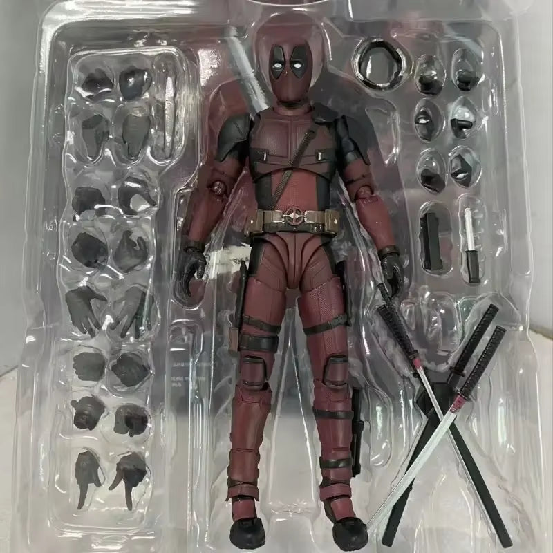 16Cm Deadpool 2 SHF Action Figure PVC Superhero Collection Doll Movable Model Toys Joint Movable Dolls Kids Birthday Gift