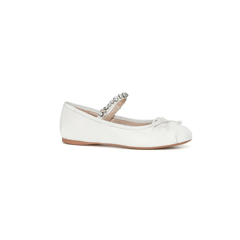 Ladies Ballet Flats New in Sandals Women Lolita Casual outside 2025 Atutmn Fashion Slides Butterfly-Knot Female Mary Jane Shoes