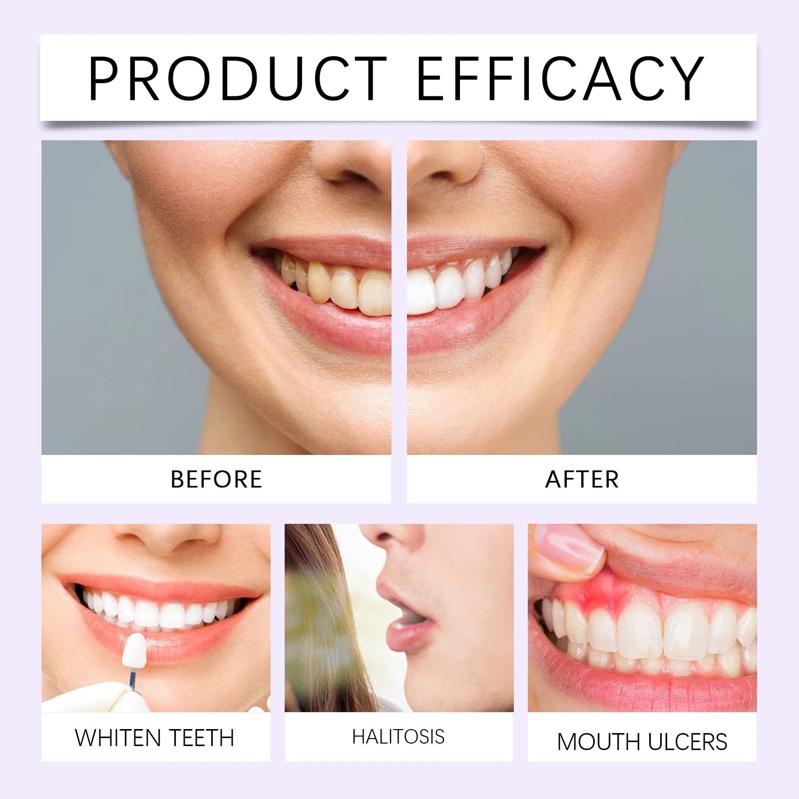 Purple Whitening Toothpaste Cleaning Teeth Reduce Plaque Stain Bad Breaths Oral Care Keep Fresh Breath Dental Care Toothpaste