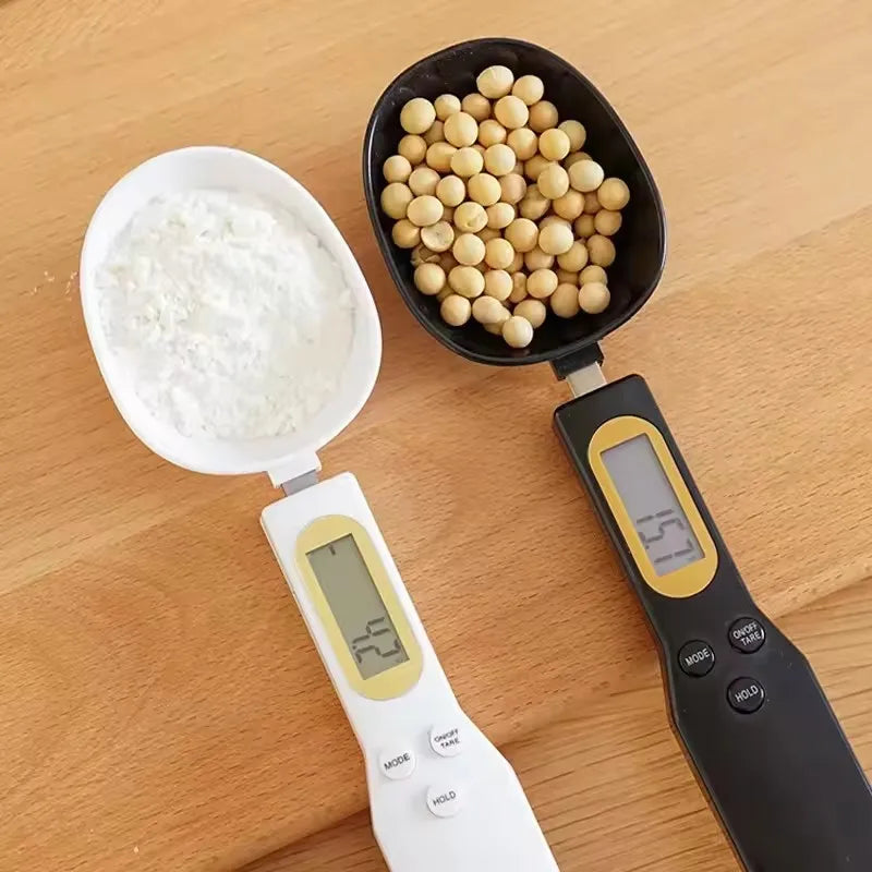 Mini Spoon Scale Digital Kitchen Scale Electronic LCD Food Scale 0.1-500G Weight Measuring Kitchen Tool for Milk Coffee