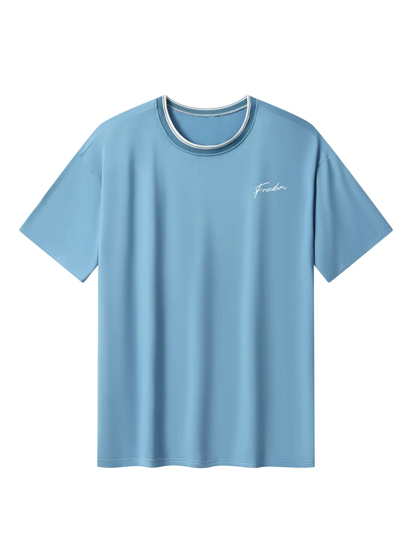 Creative Geometric Graphic Print Short Sleeve T-Shirt for Men, Summer Outdoor Casual Crew Neck Top Shirt