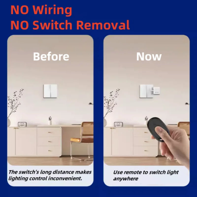 Wireless Control Light Switch off Tool Automatic Button Pusher Intelligent USB Rechargeable Lazy Remote Control Switch