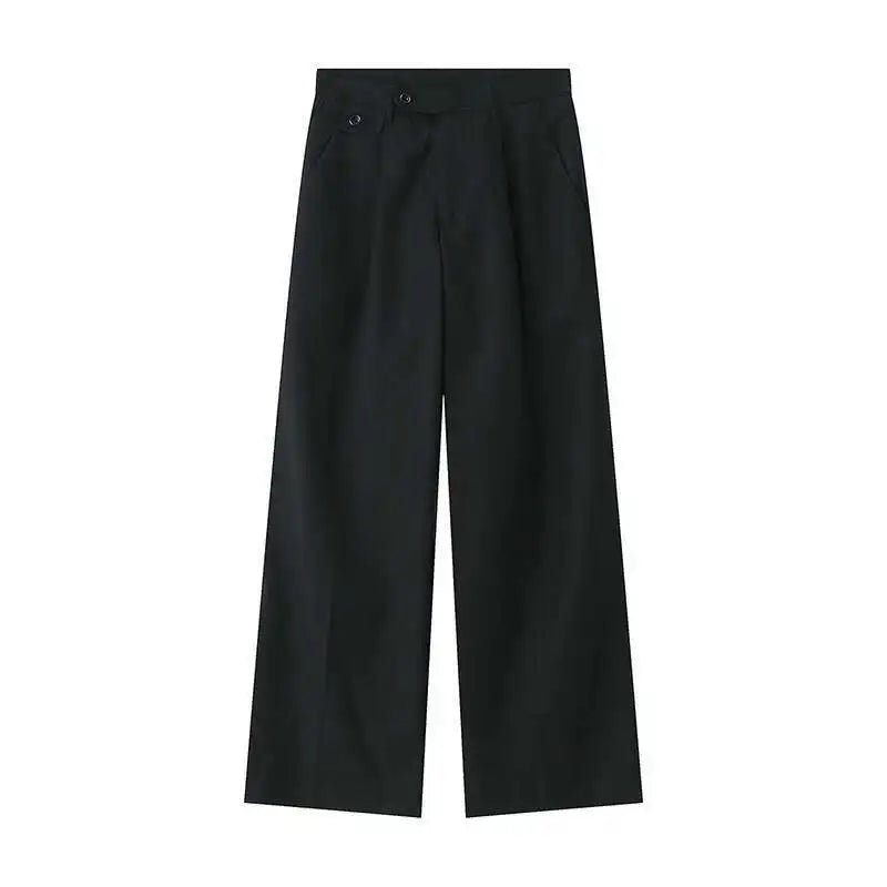 Men'S Wear Spring New Suit Pants Loose Straight Korean Fashion Simple Solid Color Male Casual Trousers Wide Leg 9A6959