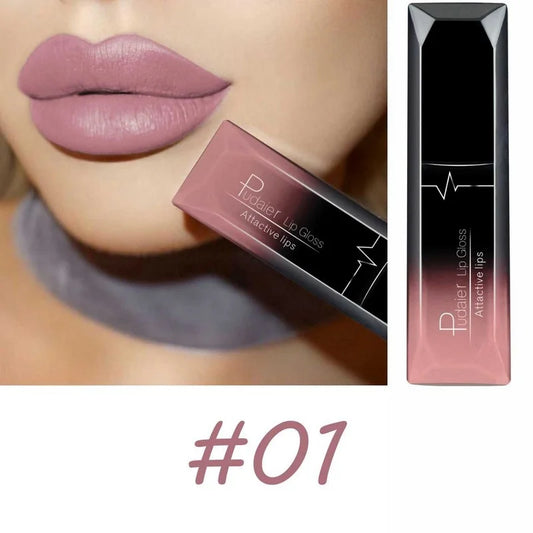 Waterproof Velvet Matte Liquid Lipstick - 17 Long-Lasting Colors for All Skin Types, Perfect Any-Day Gift
