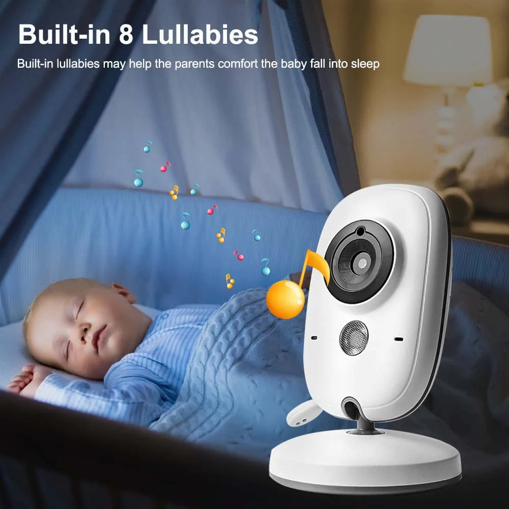 New 3.5'' Video Baby Monitor Night Vision Security Cam 2.4G Mother Kid 2 Way Audio Talk Video Surveillance Cam with Temperature