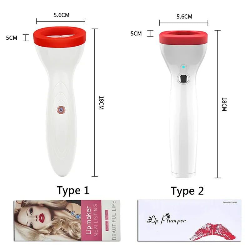 Silicone Lip Plumper Device Electric Lip Plump Enhancer Care Tool Natural Sexy Bigger Fuller Lips Enlarger Labios Aumento Pump