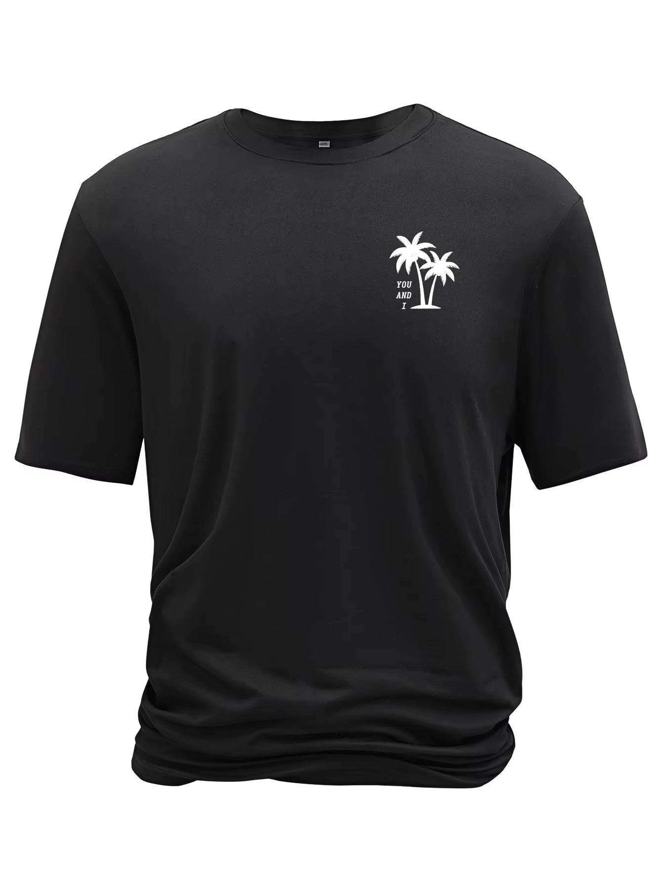 Creative Geometric Graphic Print Short Sleeve T-Shirt for Men, Summer Outdoor Casual Crew Neck Top Shirt