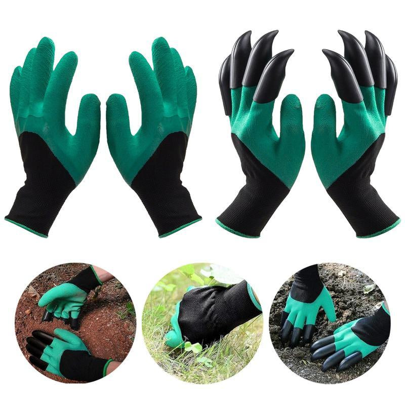 2 Counts Set Pairs Garden Gloves,Garden Gloves with Claws for Digging,Planting,Weeding,Seeding-Waterproo.