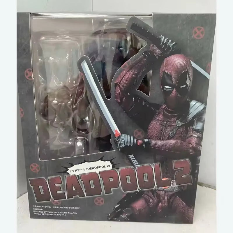 16Cm Deadpool 2 SHF Action Figure PVC Superhero Collection Doll Movable Model Toys Joint Movable Dolls Kids Birthday Gift