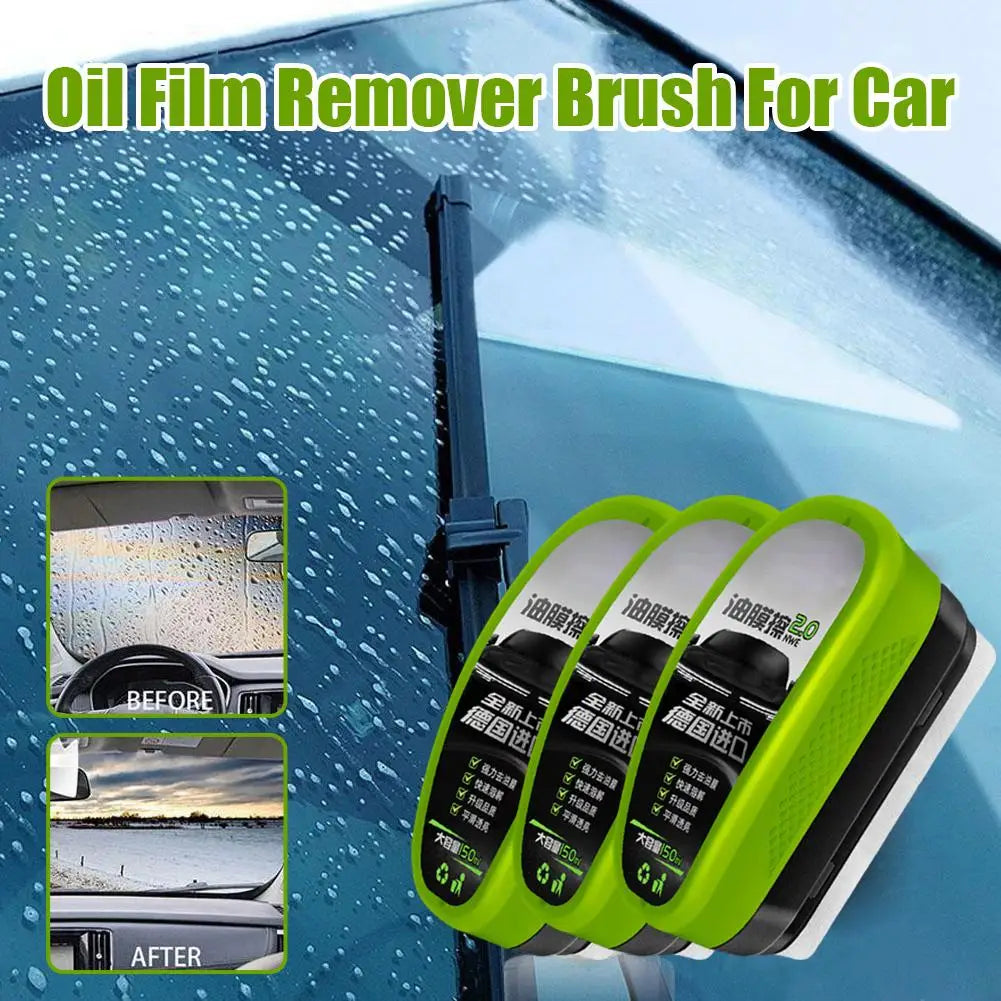 150Ml Auto Windshield Anti-Rain Anti-Fog Oil Film Coating Agent Car Window Rearview Mirror Cleaning and Maintenance Brush Tools
