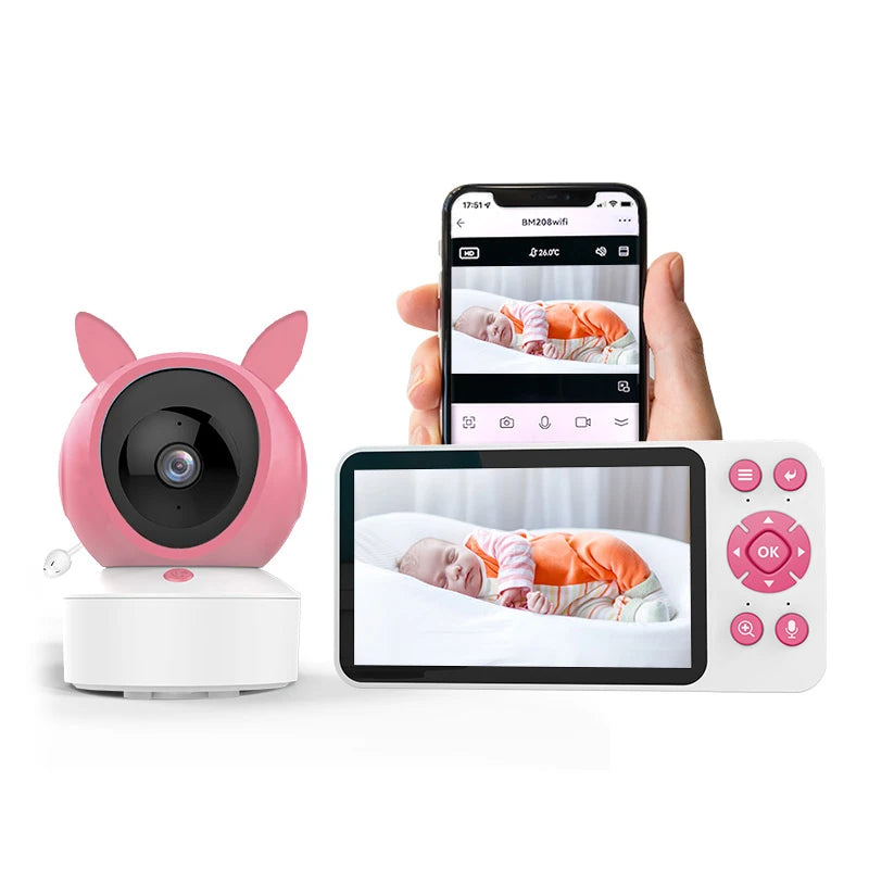5 "Tuyaapp Baby Monitor Security Protection Wireless PTZ Surveillance Camera with Infrared Night Vision Motion Detection