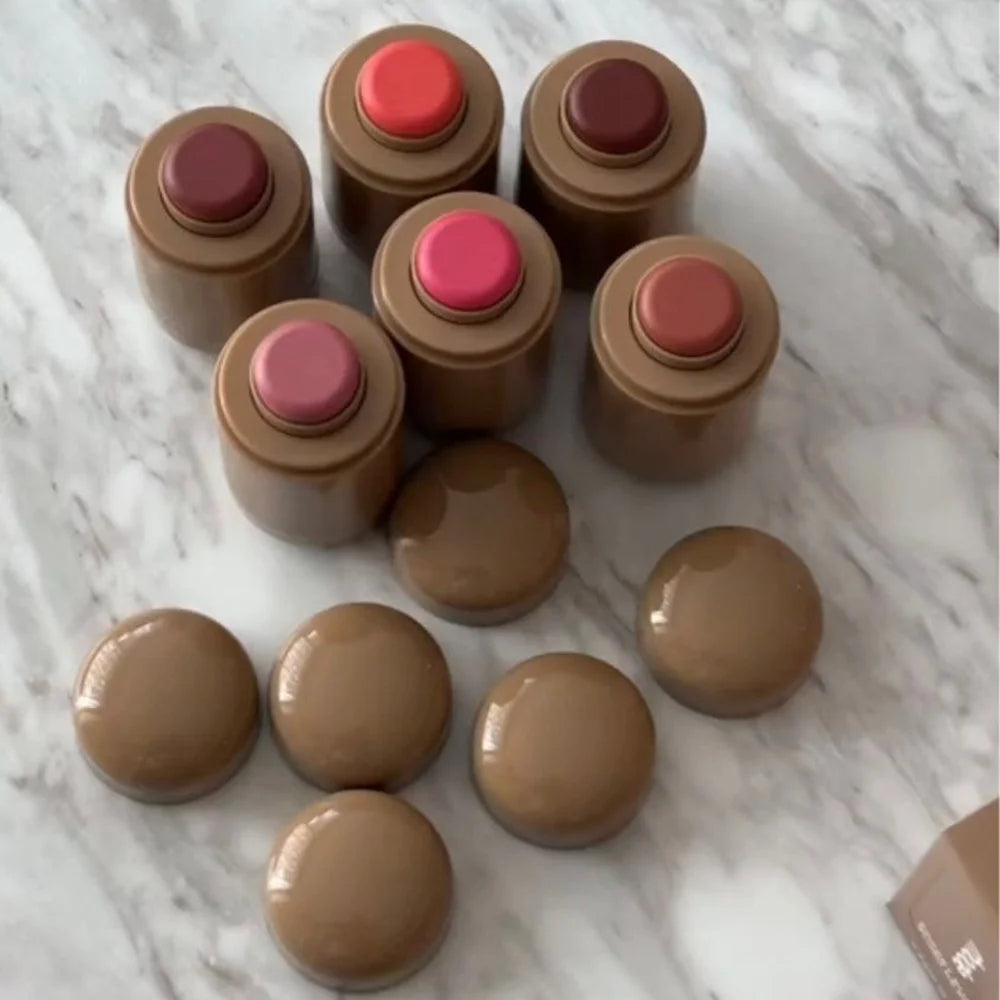 PAGE VINE Pocket Blush Stick Multi-Functional 6 Colors Lip & Cheek Highlighter Waterproof Natural Glow Balm