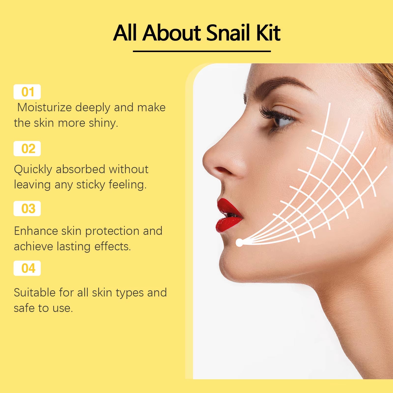 Snail Mucin 96 Skin Care Set Moisturizing Brightening Facial Nourish Hydration Fade Fine Lines Wrinkles Repairing Face Serum Kit