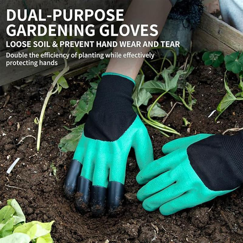 2 Counts Set Pairs Garden Gloves,Garden Gloves with Claws for Digging,Planting,Weeding,Seeding-Waterproo.