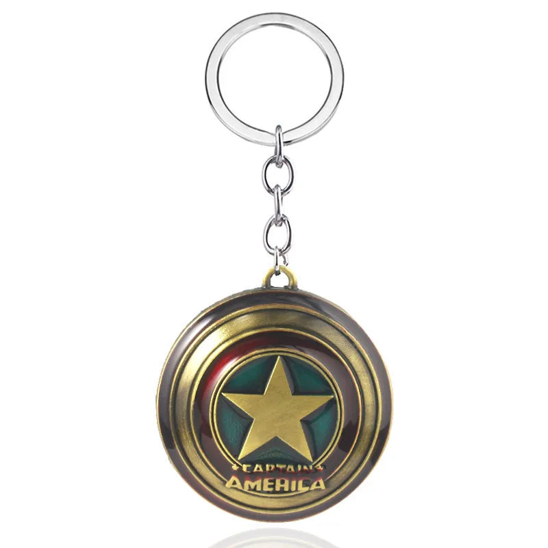 Thor Hammer Metal Keychain Movie Jewelry Key Ring Cosplay Prop Key Holder for Fans Bag Ornament Car Pendant Gift