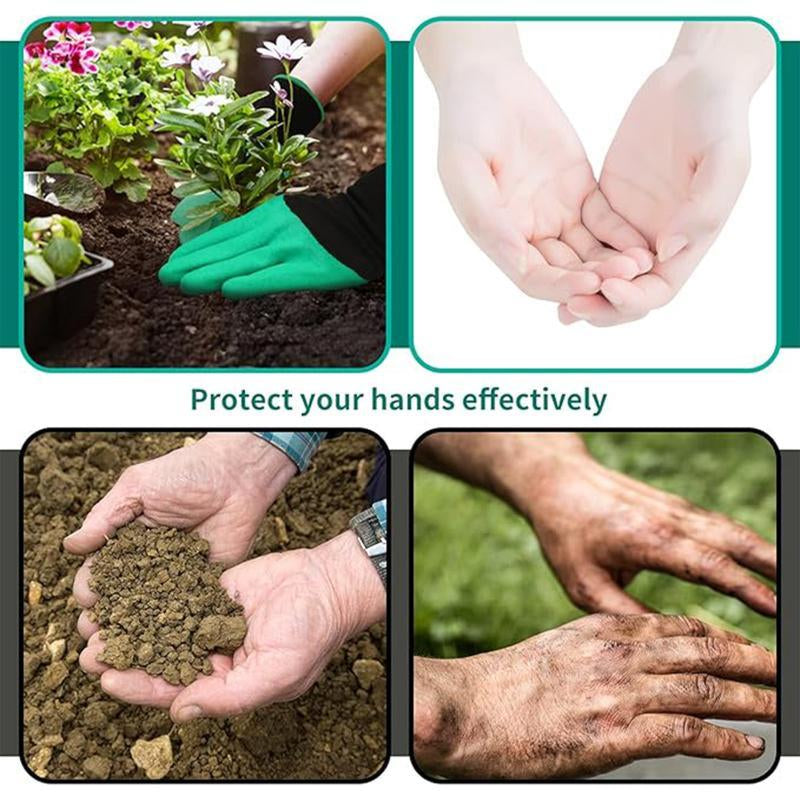 2 Counts Set Pairs Garden Gloves,Garden Gloves with Claws for Digging,Planting,Weeding,Seeding-Waterproo.