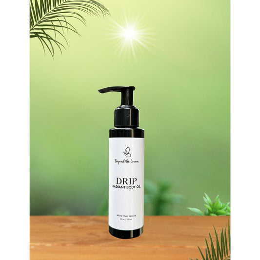 [Beyond the Cream Official] Drip Radiant Body Oil - Hydrates and Brightens Uneven Skin Tone with Nourishing Oils & Vitamin C. Lightweight & Non-Greasy. Vegan, Plant-Based & Cruelty-Free. Made in USA.