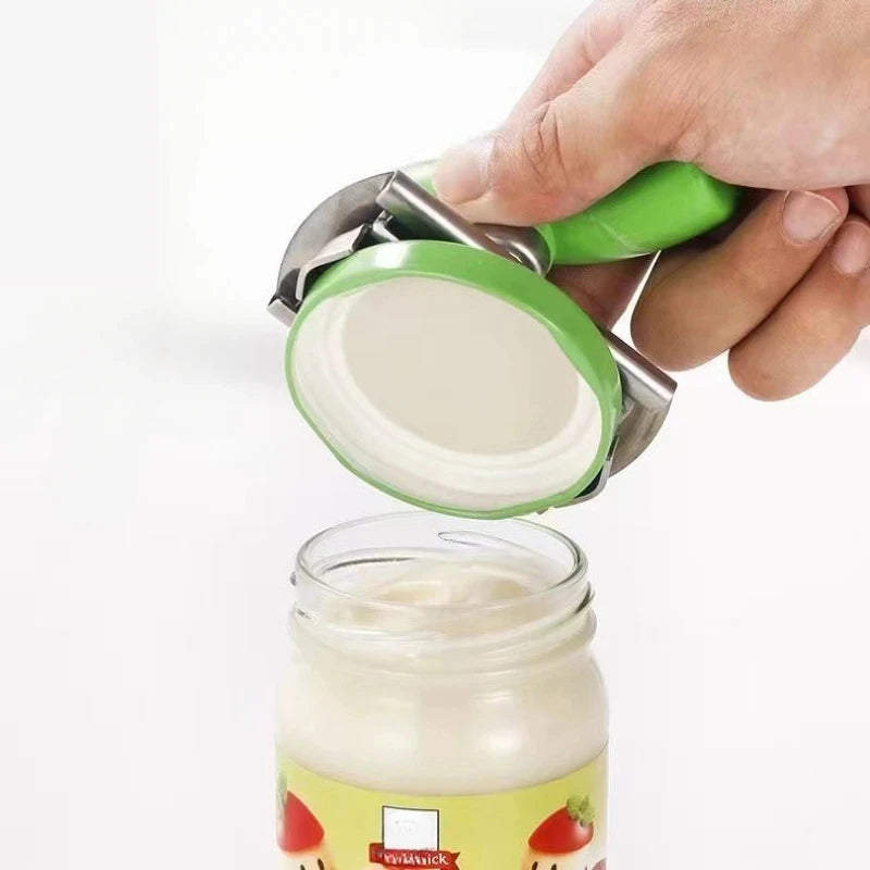 1PC Multi-Function Bottle Jars Cap Opener Manual Jar Lids Opener Adjustable Stainless Steel Tool for Home Kitchen Accessories