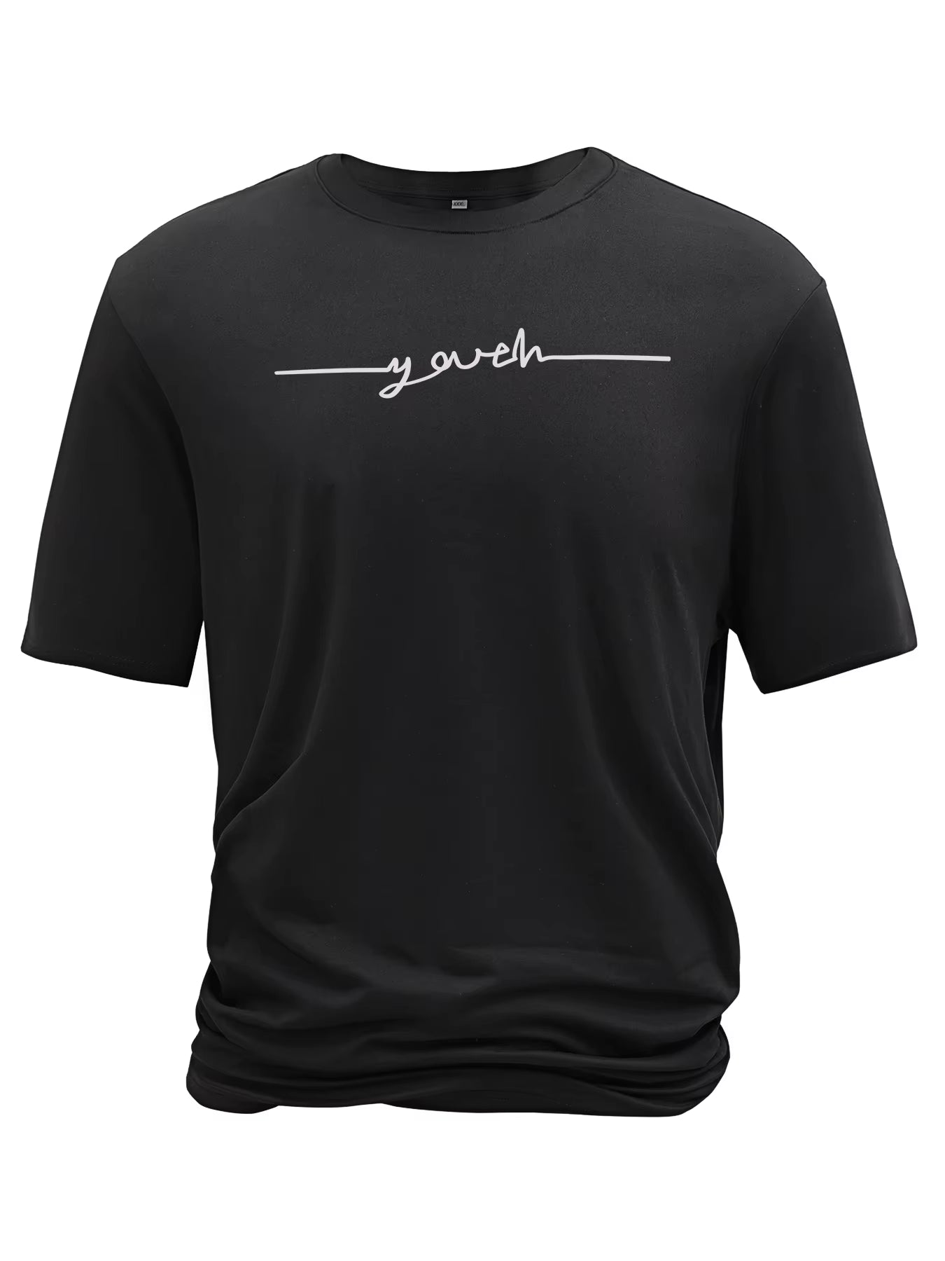 Creative Geometric Graphic Print Short Sleeve T-Shirt for Men, Summer Outdoor Casual Crew Neck Top Shirt