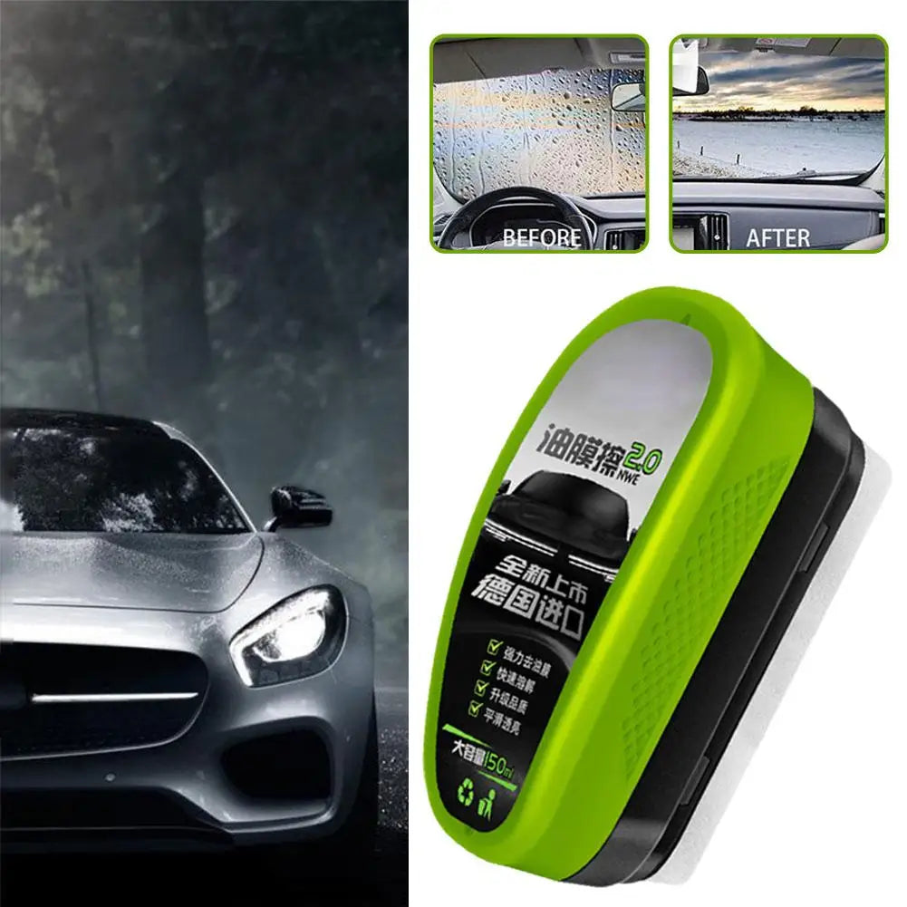 150Ml Auto Windshield Anti-Rain Anti-Fog Oil Film Coating Agent Car Window Rearview Mirror Cleaning and Maintenance Brush Tools