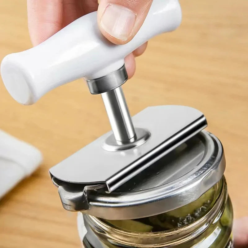 1PC Multi-Function Bottle Jars Cap Opener Manual Jar Lids Opener Adjustable Stainless Steel Tool for Home Kitchen Accessories