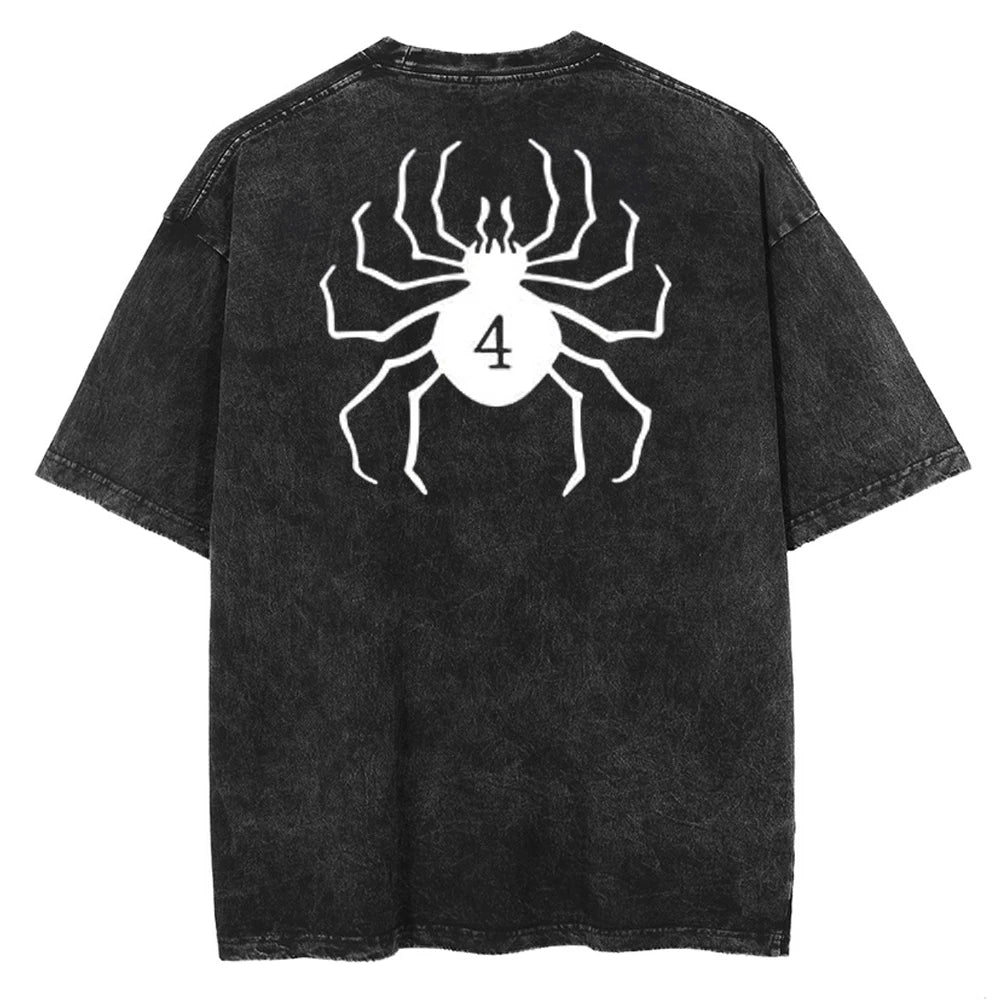 Anime Berserk Logo Graphic Printed T Shirt Men Women Vintage Manga T-Shirts Washed Cotton Tshirt Harajuku Male Oversized Tee
