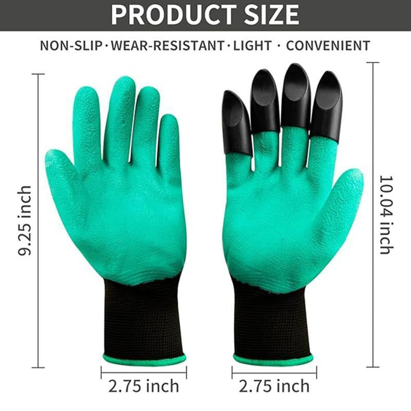 2 Counts Set Pairs Garden Gloves,Garden Gloves with Claws for Digging,Planting,Weeding,Seeding-Waterproo.