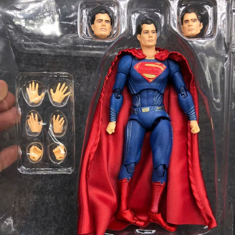 16Cm DC Superman MAFEX 057 Justice League Super Man Action Figure Collection Model BJD Gift Toys
