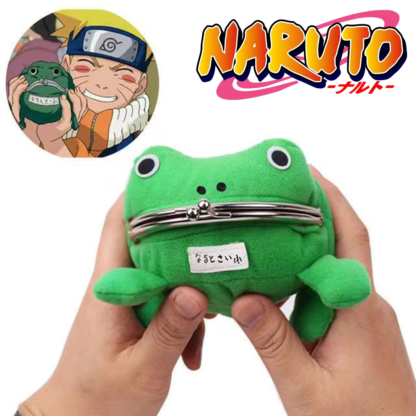 Anime Naruto Frog Wallet Coin Purse Key Chain Cute Novelty Adorable Cartoon Cosplay Figure Children Bag Accessories