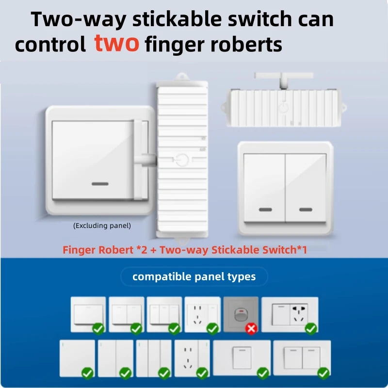 Wireless Control Light Switch off Tool Automatic Button Pusher Intelligent USB Rechargeable Lazy Remote Control Switch
